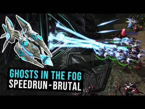 StarCraft 2 LotV Speedrun - Prologue Mission 2: Ghosts in the Fog (Brutal)