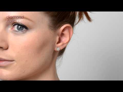 P3464 - Galileo 2.00ct Look Diamond 0.74ct And 18K White Gold Earrings