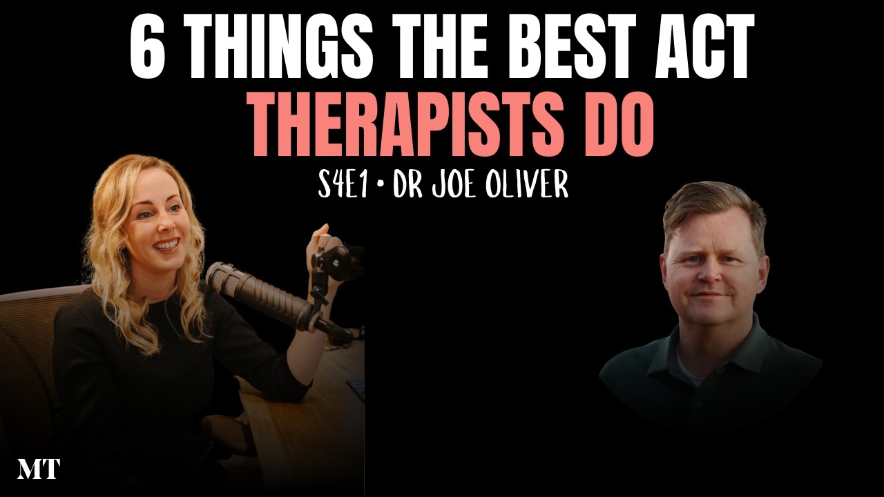 Dr Natalie Stott and Dr Joe Oliver discussing ACT therapy
