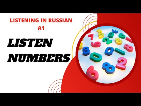 NUMBERS & PHONE NUMBERS | Listening comprehension #6 | Russian language (A1)