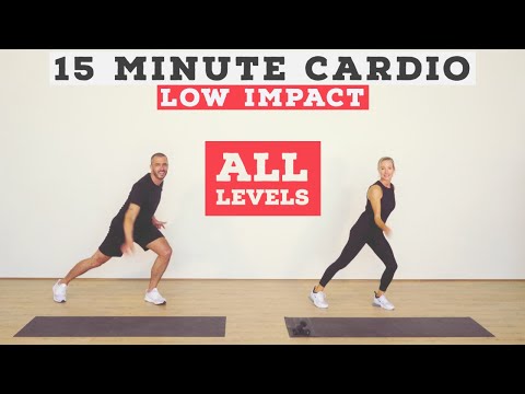 Fun 15 minute low impact no equipment cardio/resistance home workout