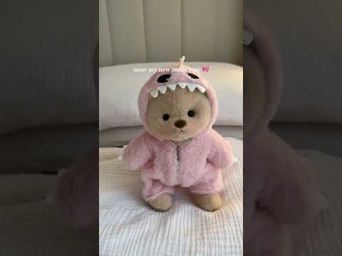 Meet the most adorable pink dino teddy bear! # #getahug #cutebear #toy #teddybear
