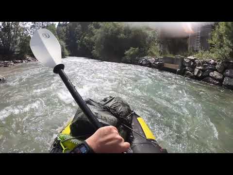 Packraft Tour auf der oberen Enns von Mandling - Schladming  WW II-III