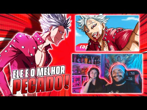 REACT EM CASAL - Rap do Ban (Nanatsu no Taizai) - O PECADO DA GANÂNCIA | NERD HITS