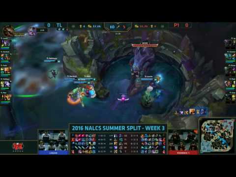 LoL Highlights TL vs P1 Game 1   LCS NA Summer 2016 17 06 2016   Team Liquid vs Phoenix1