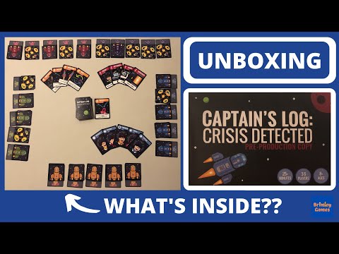 Captains Log: Crisis Detected Unboxing and Review (On Kickstarter NOW)