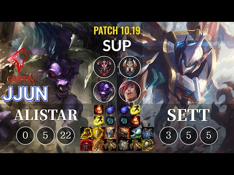 GRF jjun Alistar vs Sett Sup - KR Patch 10.19