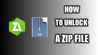 How to unlock a zip file on android