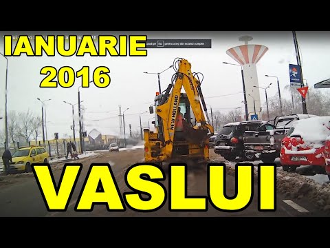 Orasul VASLUI traseu Bazar - OMV - Crucea Garii - Centru video FHD ianuarie 2016 part 3