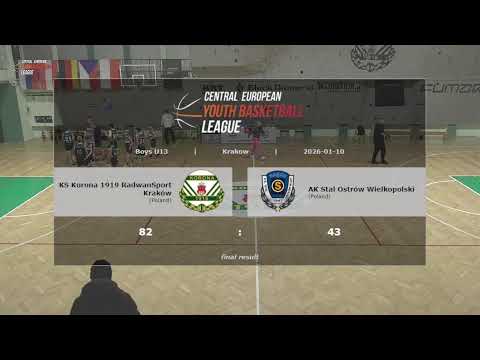 CEYBL U13, 10. 1. 2026, KS Korona 1919 RadwanSport Kraków - AK Stal Ostrów Wielkopolski