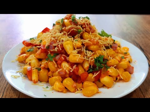 Corn Chaat | Sweet Corn Chaat | Corn Chaat Bhel Recipe | સ્વીટ કોર્ન ચાટ | स्वीट कोर्न चाट