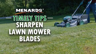 Timely Tips: How To Sharpen a Lawn Mower Blade | Menards