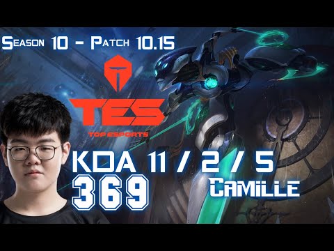 TES 369 CAMILLE vs T1 Roach MORDEKAISER Top - Patch 10.15 KR Ranked