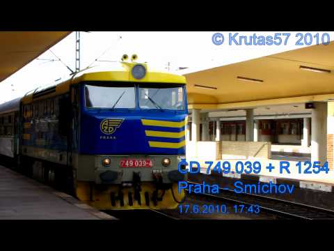 ČD 749.039 - Praha-Smíchov, 17.6.2010 [Nice sound]