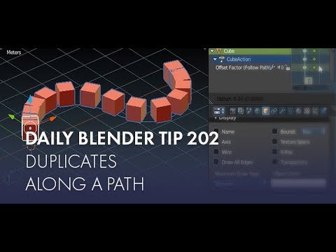 Daily Blender Tip 202 - Duplicates along a path
