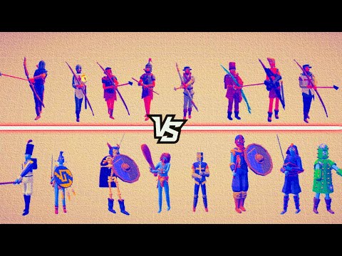 ARCHER TEAM vs MELEE TEAM  | Totally Accurate Battle Simulator