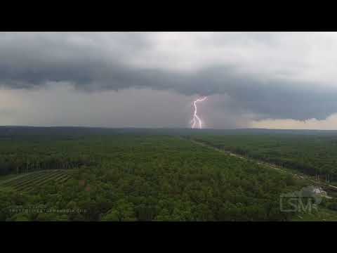 06-8-2021 Norton, MA - Severe storm and cloud-to-ground lightning via drone