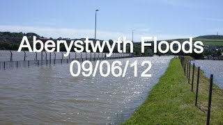 preview picture of video 'Floods in Aberystwyth'