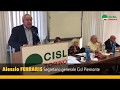 Consiglio generale Fistel Cisl Piemonte con segretari Ferraris, Milana e Vitale