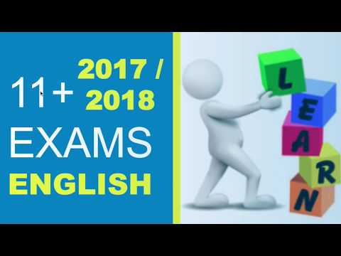 11 plus Exam Questions - English Eleven Plus