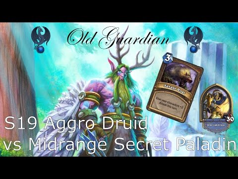 Hearthstone S19 Fel Reaver Aggro Druid vs Midrange Secret Paladin