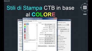 Comprendere gli Stili di stampa in base al colore con AutoCAD