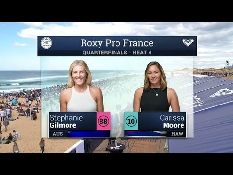 Stephanie Gilmore vs. Carissa Moore - 2016 Roxy Pro France: Quarterfinals, Heat 4