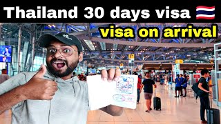 Thailand Visa on arrival 30 days | sab kuch aur ashan ho gaya | 2022 Bangkok Suvarnabhumi airport