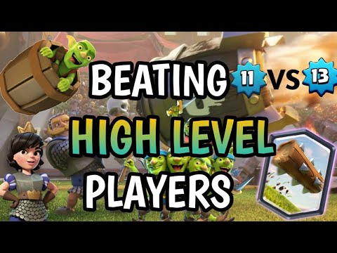 BEATING HIGH LEVEL PLAYERS ON LADDER with CLASSIC LOGBAIT DECK! - CLASH ROYALE