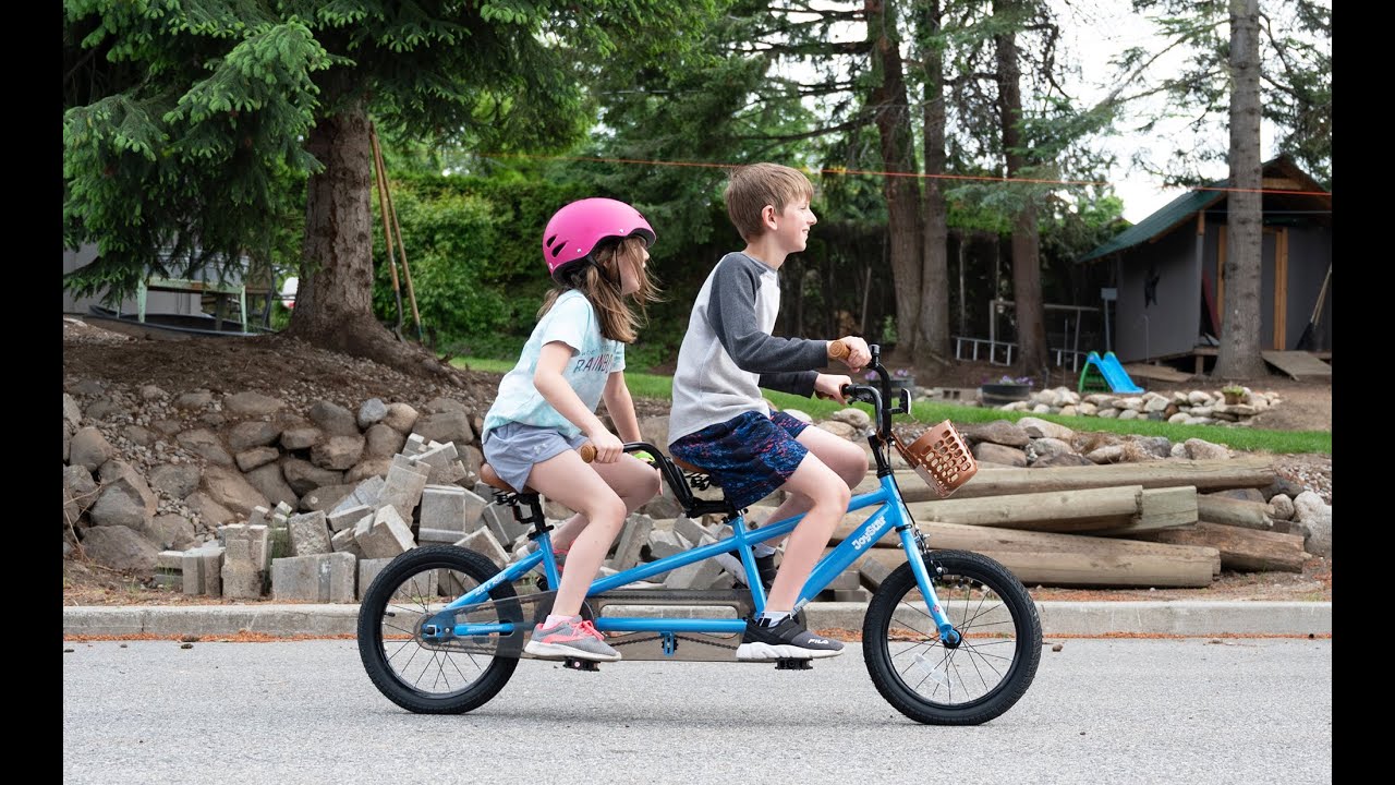 Kids Tandem Bike! Go on joint adventures together!