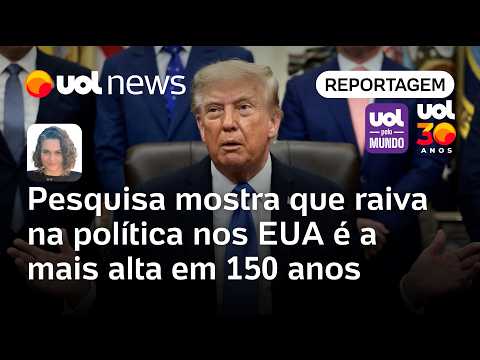 Pesquisa mostra que raiva na política nos EUA é a mais alta em 150 anos | Mariana Sanches