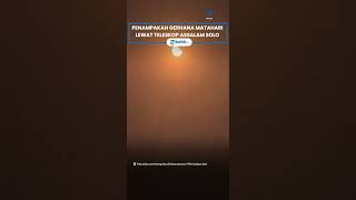 Penampakan Gerhana Matahari Hibrida, Terpantau Lewat Teleskop Assalam Solo