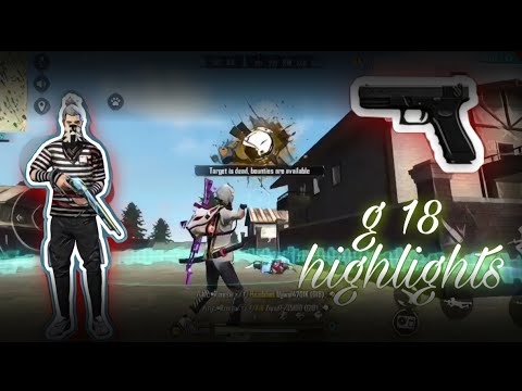 The powe of G18 !! G18 highlights !! Poco x2 free fire