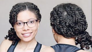 Easy Twist and Curl Ponytail | Protective Style | Natural Hair Tutorial