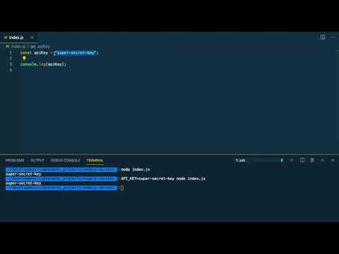 How to handle secrets in Node.JS (environment variables) - codesnacks