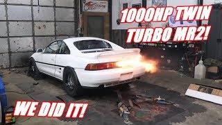 Mr2 Makes 1000Hp On TWIN EBAY TURBOS!