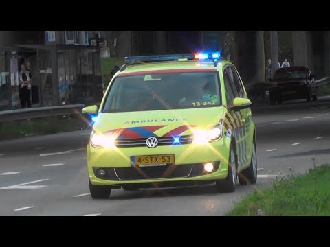 A1, Volkswagen Touran Rapid Responder 13-342 Amsterdam [Post Zuid] naar melding in Amsterdam