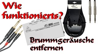 Video thumbnail for Wie funktionierts? Mit dem Behringer HD400 Brummschleifen entfernen Tutorial German by SunFinCol