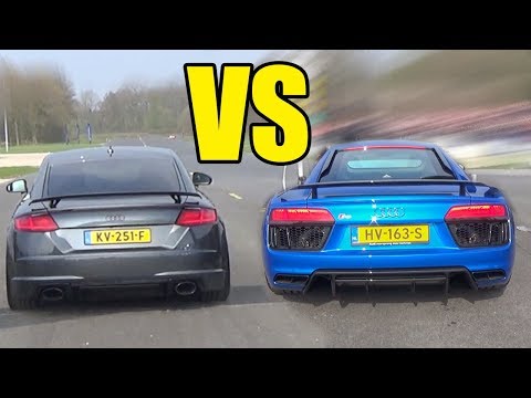 AUDI TT RS vs AUDI R8 V10 PLUS  😱🔥TT RS WON?😱🔥