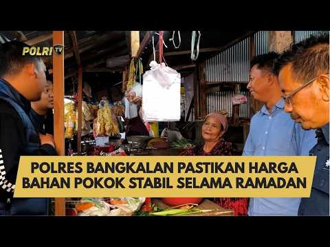 POLRES BANGKALAN PASTIKAN HARGA BAHAN POKOK STABIL SELAMA RAMADAN