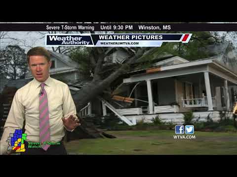 04/13/2022 WTVA Tupelo - 8pm Mississippi Tornado Coverage