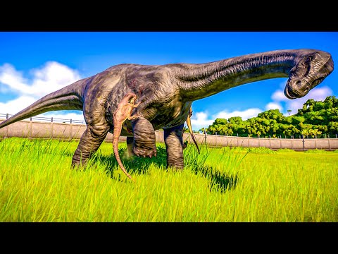 RAPTORS PACK HUNTING vs LARGE HERBIVORE DINOSAURS - JURASSIC WORLD EVOLUTION 2