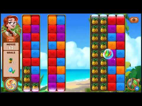 Lost Island Blast Adventure Level 917 - NO BOOSTERS 🏝️ | SKILLGAMING ✔️