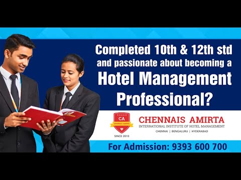 Chennais Amirta International Institute of Hotel Management Bangalore General video thumbnail 7