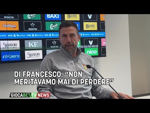 Venezia - Di Francesco: “Non meritavamo mai di perdere”