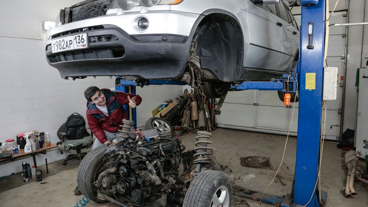 Строим BMW X5 с мотором ВАЗ 16V на 400 сил! (2я серия)