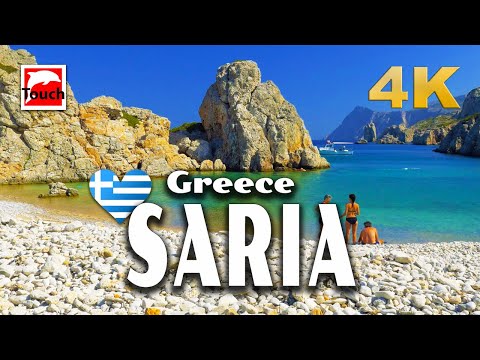 SARIA (Σαρία), Boat Trip, Greece 4K ► Top Places & Secret Beaches in Europe #touchgreece INEX