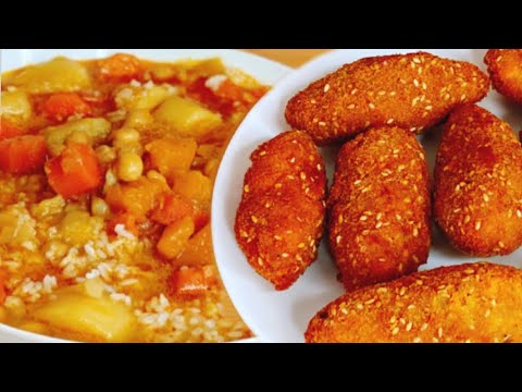 POTAJE DE CALABAZA Y CROQUETAS DE SALMÓN