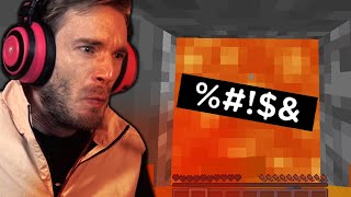 the joy of this man face murdering an animal. - Never Dig Straight Down... Minecraft Hardcore #2