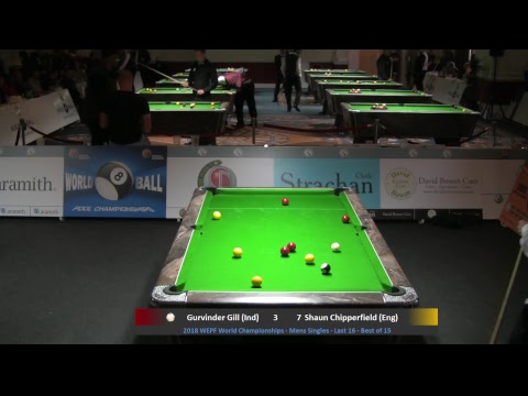 2018 World Championships - Mens Singles - Gurvinder Gill (Ind) v Shaun Chipperfield (Eng)